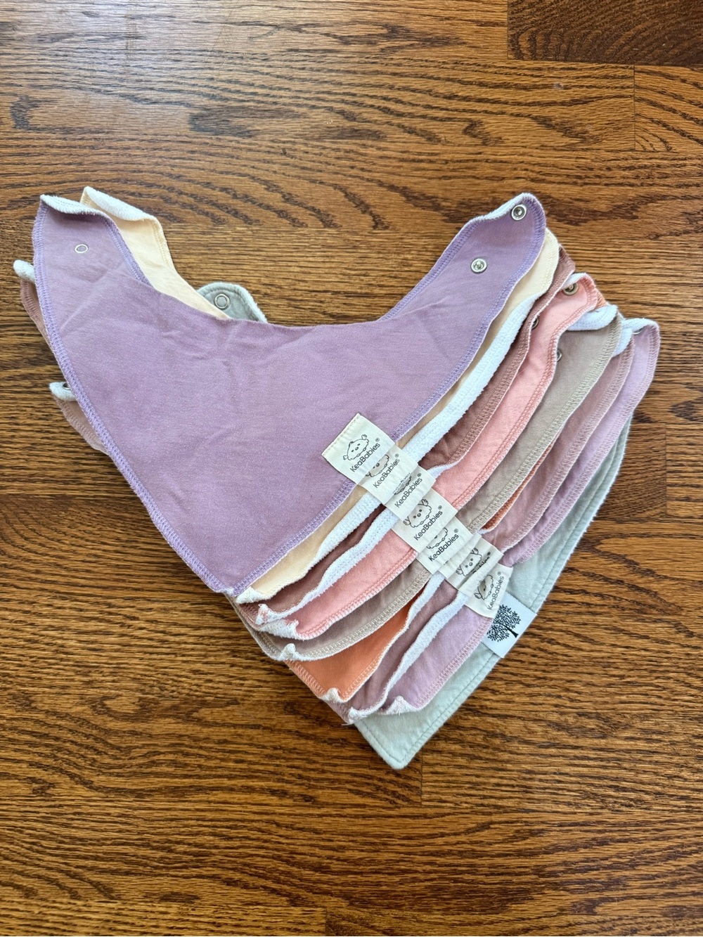Pastel Multi-Color Baby Bandana Bibs - Soft Absorbent Set
